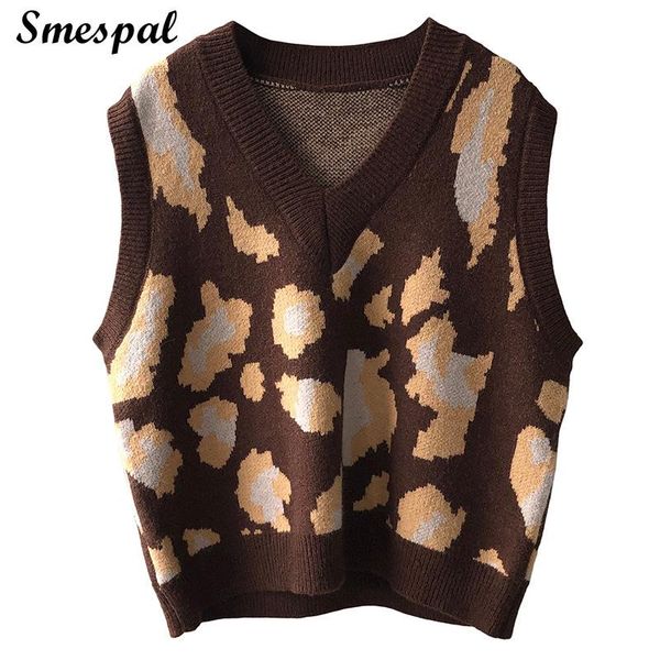 women's vests women leopard sweater vest girls v neck casual fashion knit sleeveless sweaters, Black;white
women's vests women leopard sweater vest girls v neck casual fashion knit sleeveless sweaters, Black;white
