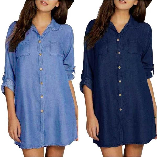 Casual Dresses Women Denim Dress Button Jeans Mini Holiday Summer 2021 Fashion Ladies Clothes Pullover Buttons, Black;gray
Casual Dresses Women Denim Dress Button Jeans Mini Holiday Summer 2021 Fashion Ladies Clothes Pullover Buttons, Black;gray