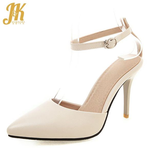 dress shoes jk pu sandals women 2021 summer fashion wedding ankle strap female thin high heels woman plus size 30-48, Black
dress shoes jk pu sandals women 2021 summer fashion wedding ankle strap female thin high heels woman plus size 30-48, Black