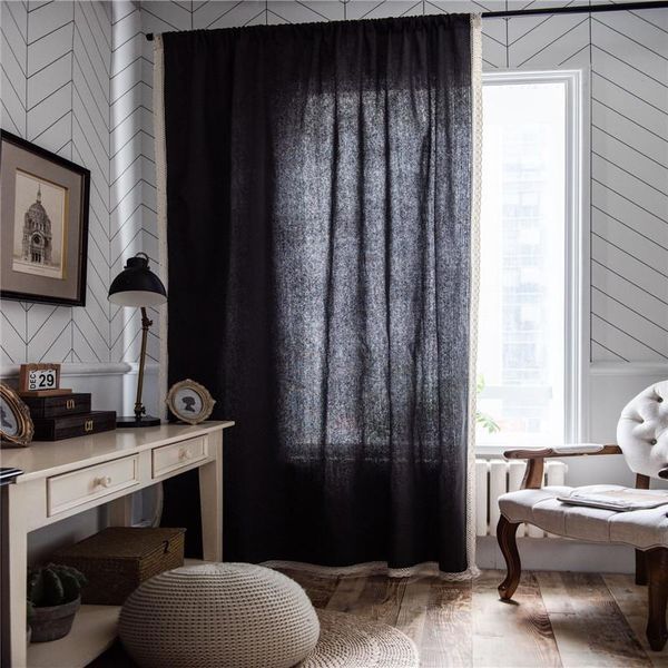 1pcs gray solid color with lace curtain window treatment simple style cotton linen semi-shading home shading curtains decorative & drapes
1pcs gray solid color with lace curtain window treatment simple style cotton linen semi-shading home shading curtains decorative & drapes