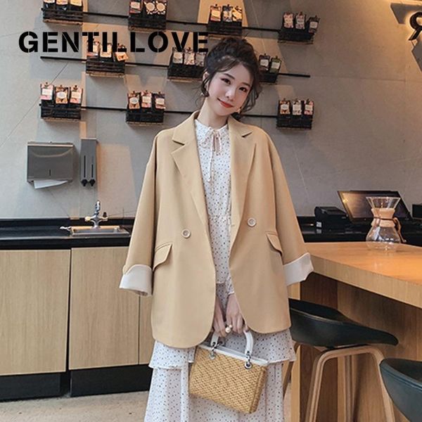 women's suits & blazers gentillove fashion slim women autumn suit jacket female work office lady black business blazer korean chic coat, White;black
women's suits & blazers gentillove fashion slim women autumn suit jacket female work office lady black business blazer korean chic coat, White;black