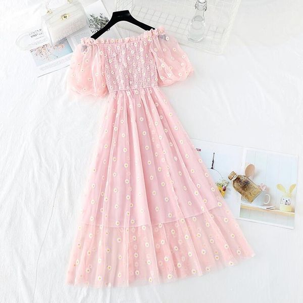 small daisies the embroidery mesh dresses off women 2021 shoulder french vintage party ruffle elegant vestidos, Black;gray
small daisies the embroidery mesh dresses off women 2021 shoulder french vintage party ruffle elegant vestidos, Black;gray