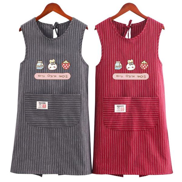 aprons pure cotton apron women's summer household kitchen anti-fouling wear-resistant overalls breathable vest smock
aprons pure cotton apron women's summer household kitchen anti-fouling wear-resistant overalls breathable vest smock
