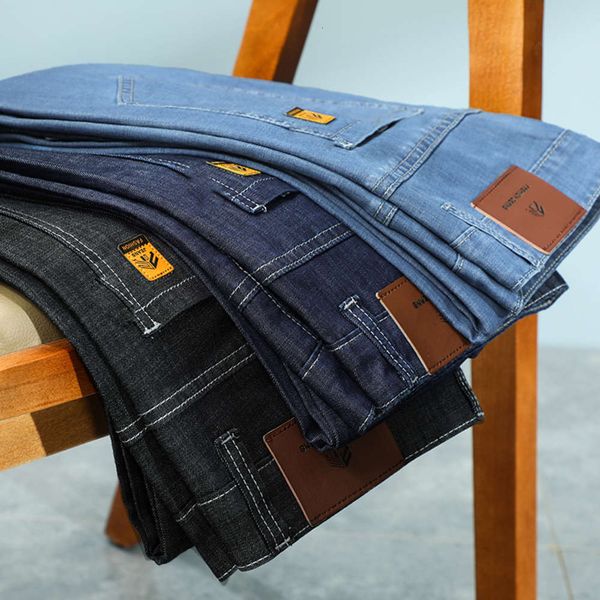 regular men fit classic modal jean 2021 summer newcomers business casual rights jeans broek 40 42, Blue
regular men fit classic modal jean 2021 summer newcomers business casual rights jeans broek 40 42, Blue