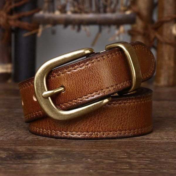 belts 2.8cm width women genuine leather belt for female cowskin strap casual copper buckle ladies designer high quality, Black;brown
belts 2.8cm width women genuine leather belt for female cowskin strap casual copper buckle ladies designer high quality, Black;brown