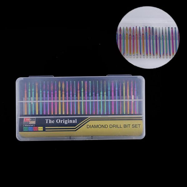 nail art equipment 30pcs diamond drill bits set machine milling cutter for manicure ceramic accessories burr cuticle clean tools, Silver
nail art equipment 30pcs diamond drill bits set machine milling cutter for manicure ceramic accessories burr cuticle clean tools, Silver
