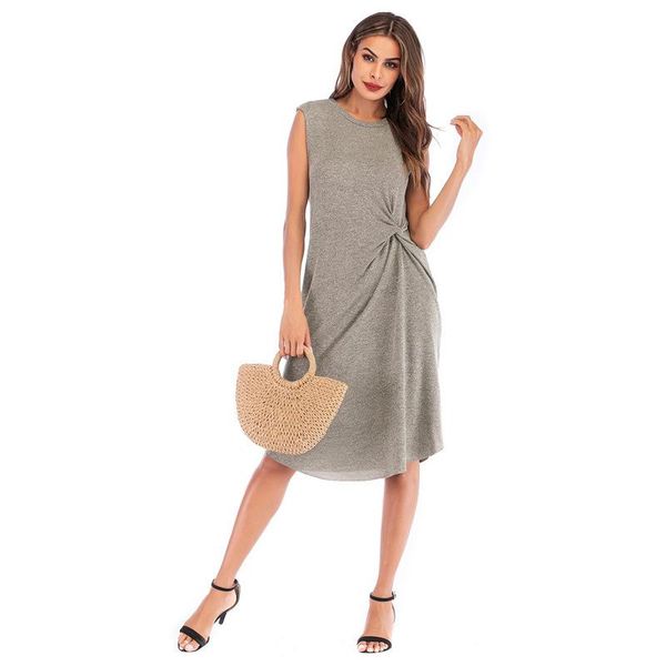 casual dresses 2021 mid long summer round neck bodycon kink irregular vest mini dress sleeveless solid color slim elegant party, Black;gray
casual dresses 2021 mid long summer round neck bodycon kink irregular vest mini dress sleeveless solid color slim elegant party, Black;gray