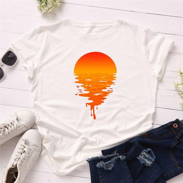 women's t-shirt white cartoon tshirt ladies sun print harajuku shirt o-neck short-sleeved summer
women's t-shirt white cartoon tshirt ladies sun print harajuku shirt o-neck short-sleeved summer