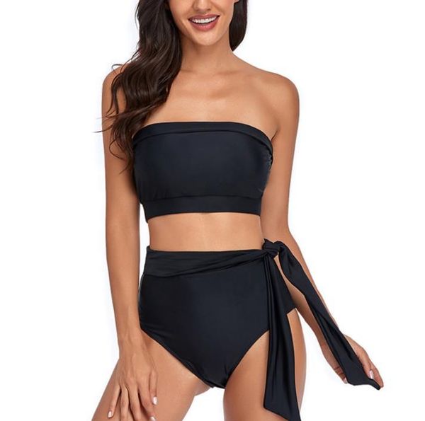women's swimwear 2 pieces bathing suit, female solid color bikini + high waist panties black s//l/xl, White;black
women's swimwear 2 pieces bathing suit, female solid color bikini + high waist panties black s//l/xl, White;black