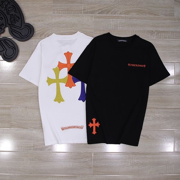 ch 20 summer croce sanskrit embroidery color parquet cross crew neck loose men's and women's short sleeve, White;black
ch 20 summer croce sanskrit embroidery color parquet cross crew neck loose men's and women's short sleeve, White;black