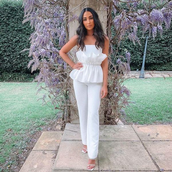 women's tracksuits wholesale 2021 2 piece set white strapless lotus leaf trousers two-piece suit celebrity party dress, Gray
women's tracksuits wholesale 2021 2 piece set white strapless lotus leaf trousers two-piece suit celebrity party dress, Gray