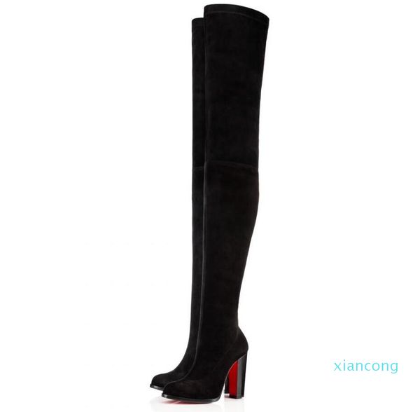 designer- fall winter side zip tall boots women's red bottom boot lady high heels thigh-high booties party wedding dress shoes, Black
designer- fall winter side zip tall boots women's red bottom boot lady high heels thigh-high booties party wedding dress shoes, Black