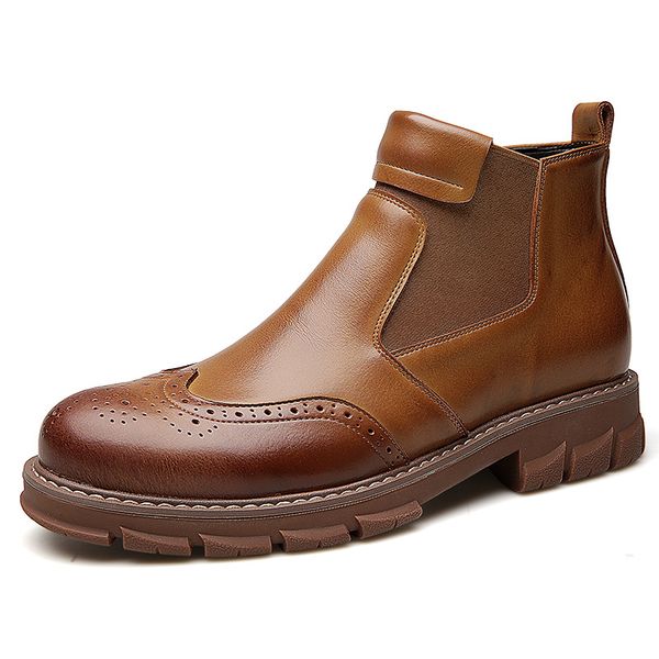 autumn winter shoes men boots genuine leather chelsea boots british fashion male platform martin boots casual cotton shoes, Black
autumn winter shoes men boots genuine leather chelsea boots british fashion male platform martin boots casual cotton shoes, Black