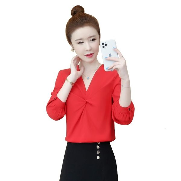 fashion shirt autumn sleeve long solid color with neckline v chiffon women's shirt and blouses ki3p, Black
fashion shirt autumn sleeve long solid color with neckline v chiffon women's shirt and blouses ki3p, Black