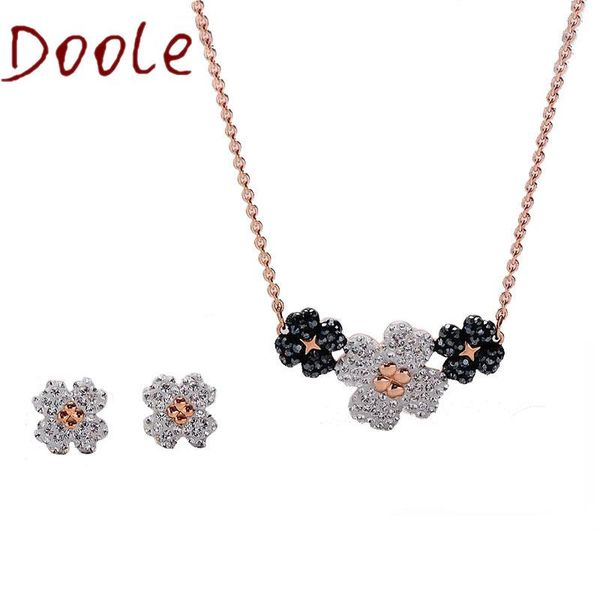 fashion jewelry swa charm rose gold black and white clover flower necklace ladies pendant necklaces, Silver
fashion jewelry swa charm rose gold black and white clover flower necklace ladies pendant necklaces, Silver