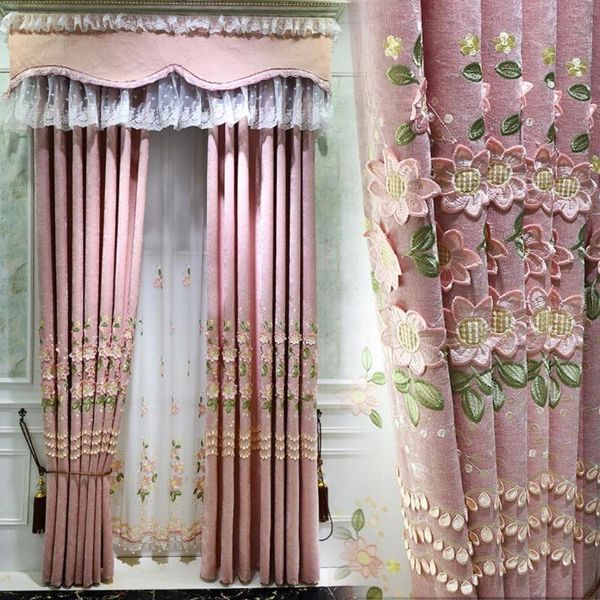 curtain & drapes chenille anaglyph embroidered curtains for living room window pink/blue color modern bedroom/kitchen/study
curtain & drapes chenille anaglyph embroidered curtains for living room window pink/blue color modern bedroom/kitchen/study