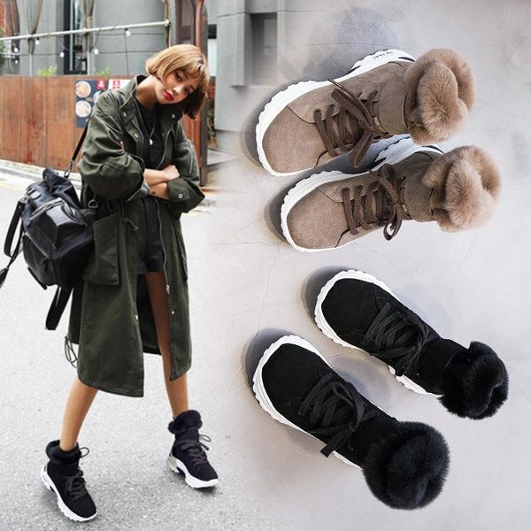 boots women's 2021 winter snow short for girls female genuine leather matte plus velvet cotton shoes 40, Black
boots women's 2021 winter snow short for girls female genuine leather matte plus velvet cotton shoes 40, Black