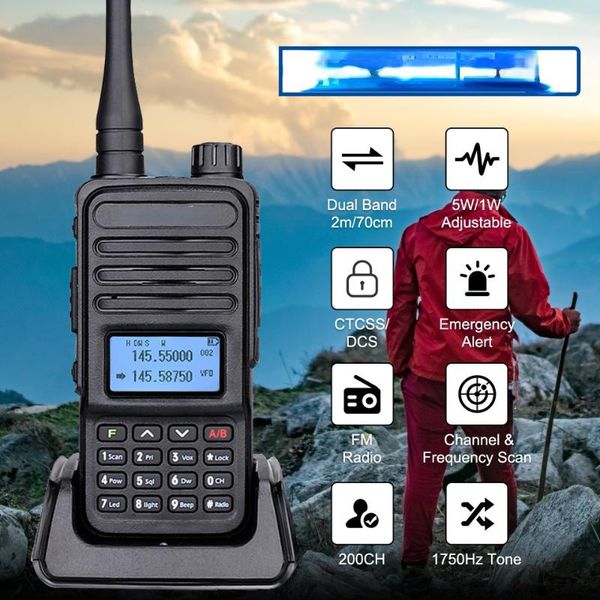 walkie talkie 5w vhf uhf dual band vfo amateur two-way ham radio station uv5r portable for hunting
walkie talkie 5w vhf uhf dual band vfo amateur two-way ham radio station uv5r portable for hunting