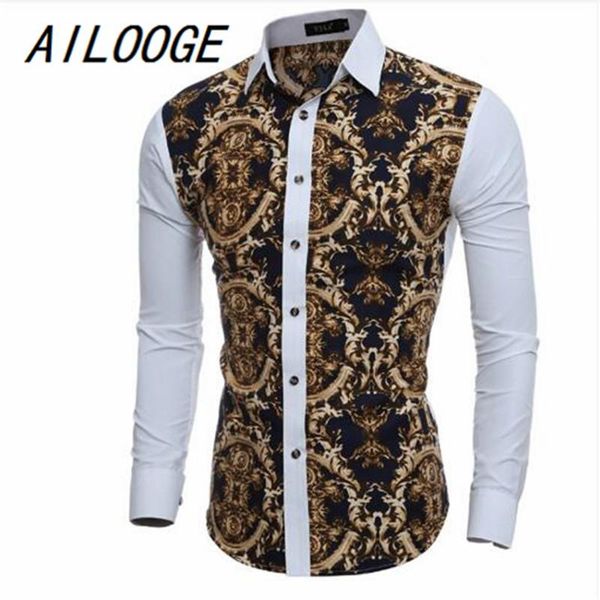 men shirt 2021 male long sleeve shirts casual mens great body pattern printing slim fit dress men's, White;black 
men shirt 2021 male long sleeve shirts casual mens great body pattern printing slim fit dress men's, White;black