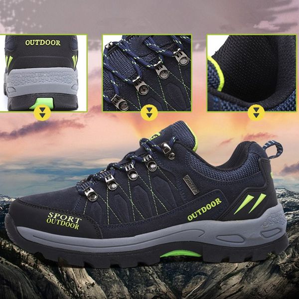 comfortable hiking shoes woman cow suede leather tactical trekking sneakers man non slip waterproof outdoor sport shoes unisex, Black
comfortable hiking shoes woman cow suede leather tactical trekking sneakers man non slip waterproof outdoor sport shoes unisex, Black