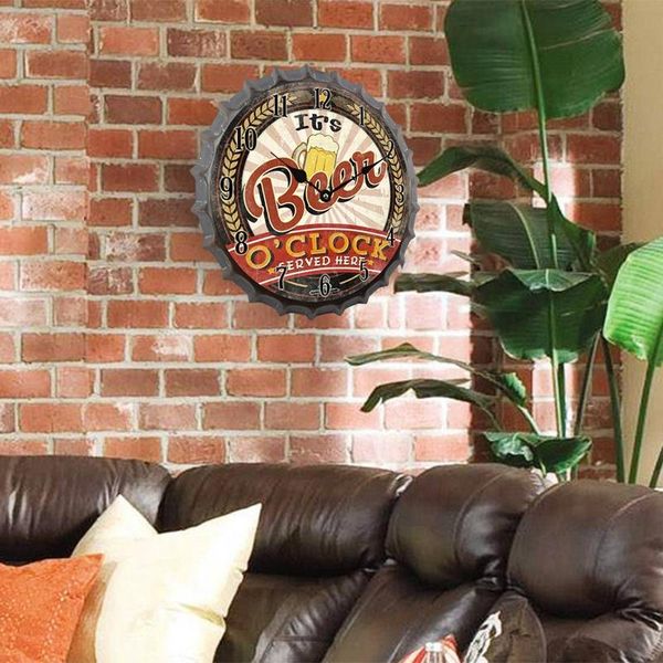 wall clocks creative clock vintage metal retro beer bottle cap battery operated quartz modern digital decor for home
wall clocks creative clock vintage metal retro beer bottle cap battery operated quartz modern digital decor for home