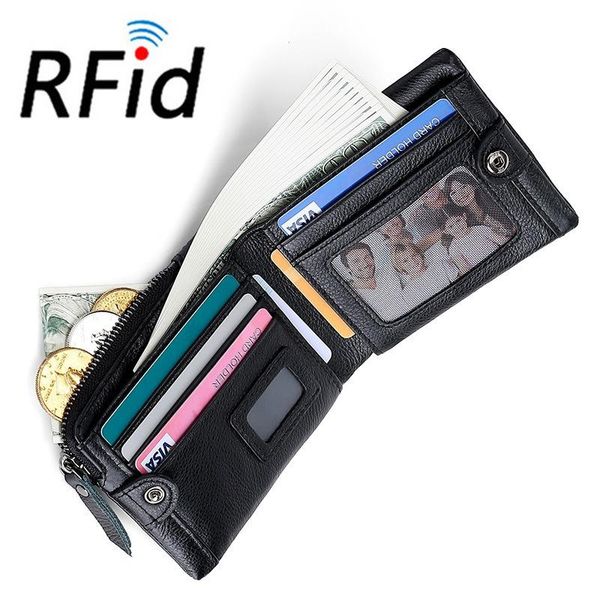 fashionable style leather men's wallet zipper button rifd anti magnetic change coin wholesale men wallets, Red;black
fashionable style leather men's wallet zipper button rifd anti magnetic change coin wholesale men wallets, Red;black