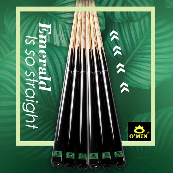 o'min emerald snooker cue 3/4 9.5mm tip ebony bucase with extension billiard arrival for black 8 cues
o'min emerald snooker cue 3/4 9.5mm tip ebony bucase with extension billiard arrival for black 8 cues