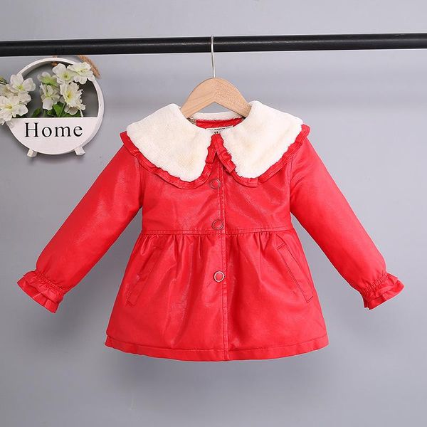 down coat 404 children's clothing girls plus velvet leather jacket 2021 winter korean stylebaby girl fur collar pu, Blue;gray
down coat 404 children's clothing girls plus velvet leather jacket 2021 winter korean stylebaby girl fur collar pu, Blue;gray