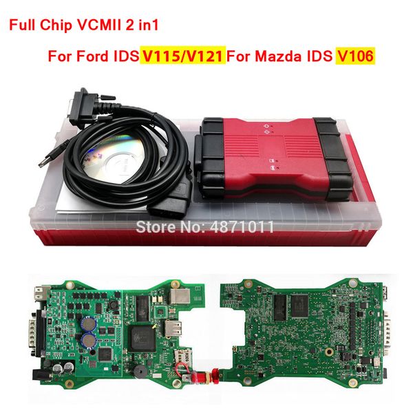 Full Chip VCM II 2in1 Interface for Ford IDS V115/V121 For Mazda IDS V106 VCM2 Diagnostic Programming Tool VCMII VCM 2
Full Chip VCM II 2in1 Interface for Ford IDS V115/V121 For Mazda IDS V106 VCM2 Diagnostic Programming Tool VCMII VCM 2