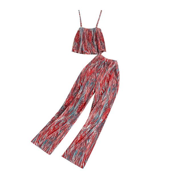 women's two piece pants summer beach vacation women sets fashion print camisole and high waist pleated wide leg long set, White
women's two piece pants summer beach vacation women sets fashion print camisole and high waist pleated wide leg long set, White