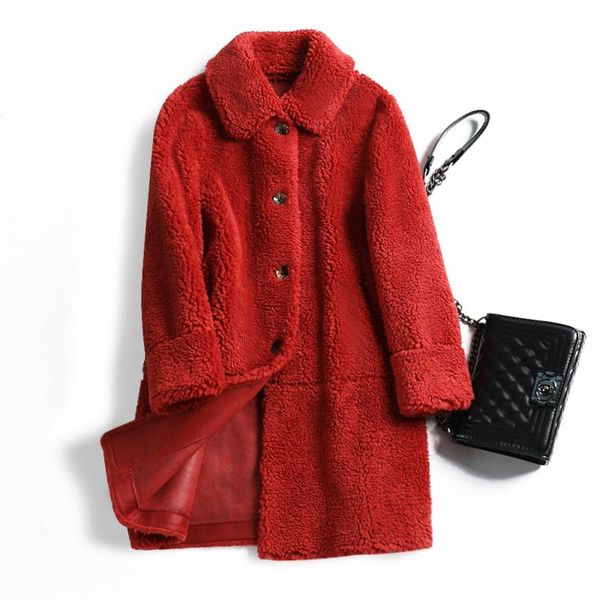 women's wool & blends brand woolen coats 2021 granular velvet overcoat solid thick warm winter for women female long korean red coat, Black
women's wool & blends brand woolen coats 2021 granular velvet overcoat solid thick warm winter for women female long korean red coat, Black