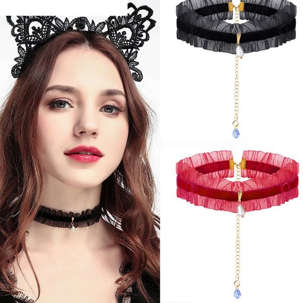costume accessories selling fold pearl clavicle neck bondage chain lace neck collar couples toys for exotic accessories (4 colo, Silver
costume accessories selling fold pearl clavicle neck bondage chain lace neck collar couples toys for exotic accessories (4 colo, Silver