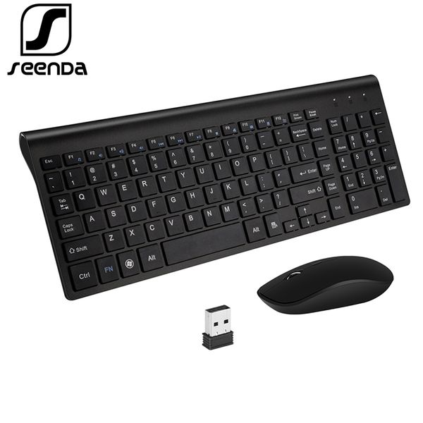 seenda low-noise wireless keyboard and mouse combo ultra-thin wireless keyboard mouse for lapnotebook computer smart tv
seenda low-noise wireless keyboard and mouse combo ultra-thin wireless keyboard mouse for lapnotebook computer smart tv