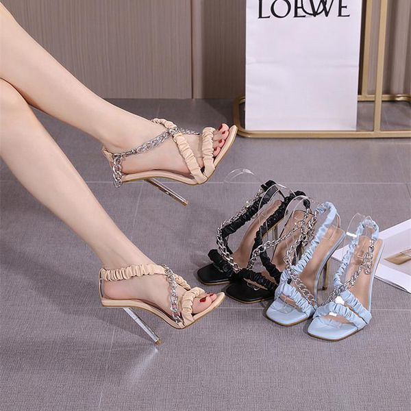 sandals super high (13cm-up) modern party nightclub fashion thin heels back strap chain shallow all-match solid, Black
sandals super high (13cm-up) modern party nightclub fashion thin heels back strap chain shallow all-match solid, Black