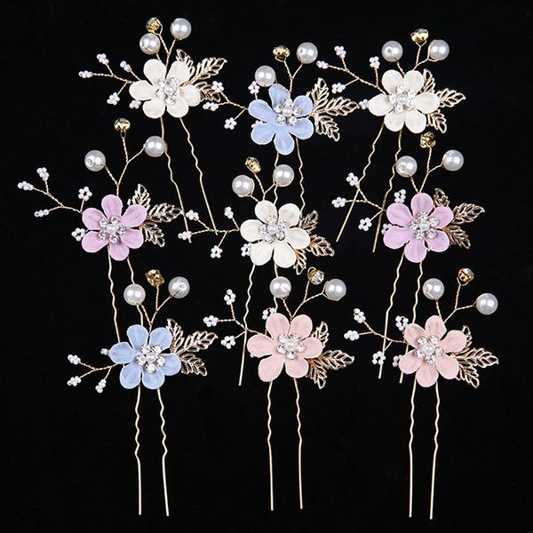 fashion flower pearl u shape hairpin alloy rhinestone bridal hair accessories for wedding headdress, Silver
fashion flower pearl u shape hairpin alloy rhinestone bridal hair accessories for wedding headdress, Silver