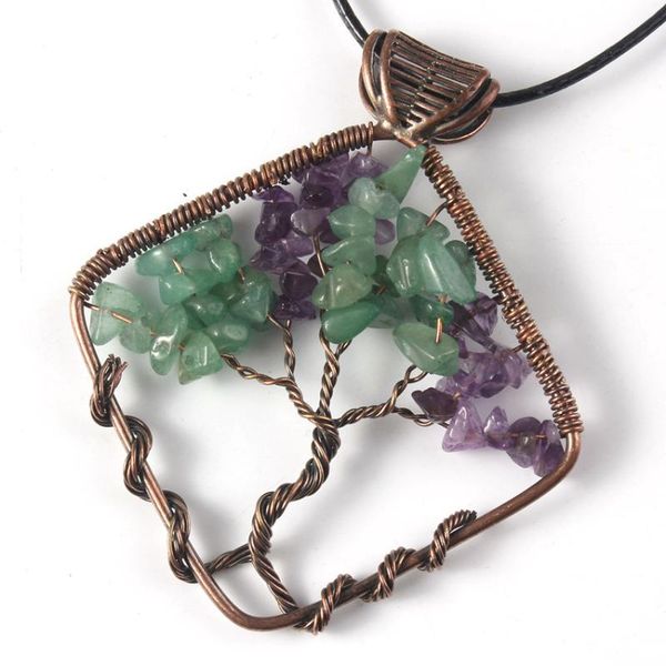 pendant necklaces fysl copper wire wrap tree of life rhombus shape rope chain necklace many colors stone jewelry, Silver
pendant necklaces fysl copper wire wrap tree of life rhombus shape rope chain necklace many colors stone jewelry, Silver