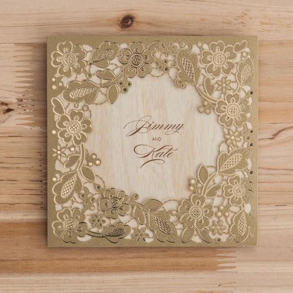 greeting cards 20pcs gold square laser cut wedding invitation with embossed hollow floral for bridal shower engagement birthday cw5279
greeting cards 20pcs gold square laser cut wedding invitation with embossed hollow floral for bridal shower engagement birthday cw5279