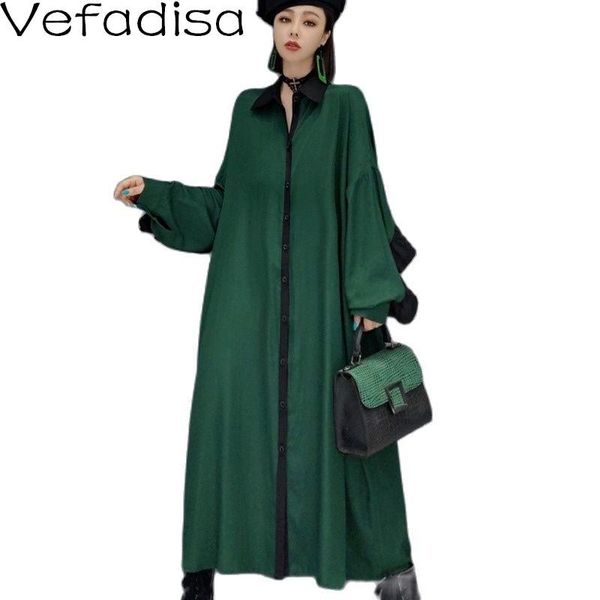casual dresses vefadisa green temperament long dress women 2021 autumn fashion patchwork sleeve plus size shirts qyf6134, Black;gray
casual dresses vefadisa green temperament long dress women 2021 autumn fashion patchwork sleeve plus size shirts qyf6134, Black;gray