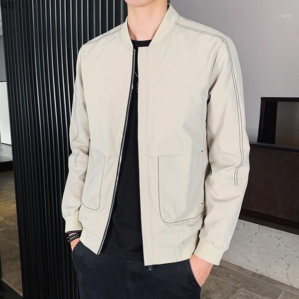 spring and autumn baseball uniform men's jacket trend solid color youth fashion thin section jackets, Black;brown
spring and autumn baseball uniform men's jacket trend solid color youth fashion thin section jackets, Black;brown