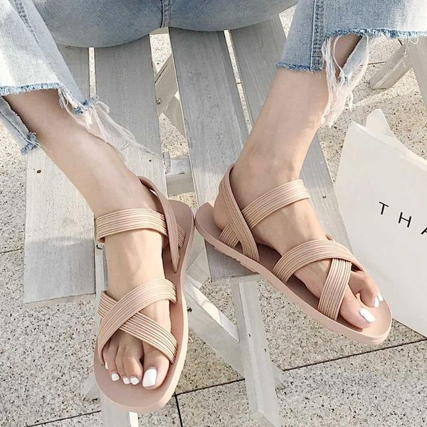 women flat sandals non-slip roman shoes wild casual flip flops ladies beach summer slingback, Black
women flat sandals non-slip roman shoes wild casual flip flops ladies beach summer slingback, Black