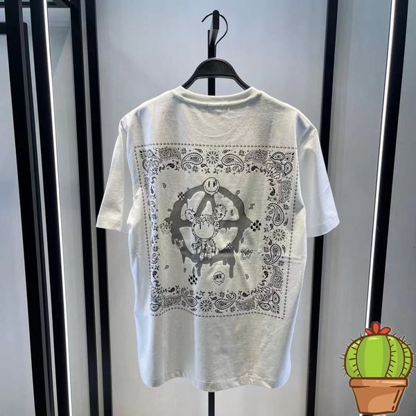 t shirt chao brand men's short sleeve summer cashew series loose casual, White;black
t shirt chao brand men's short sleeve summer cashew series loose casual, White;black