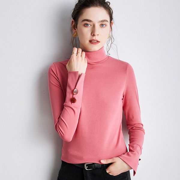 women's t-shirt shintimes turtleneck button long sleeve t shirt women cotton female korean style woman clothes slim tshirt femme 9heb, White
women's t-shirt shintimes turtleneck button long sleeve t shirt women cotton female korean style woman clothes slim tshirt femme 9heb, White