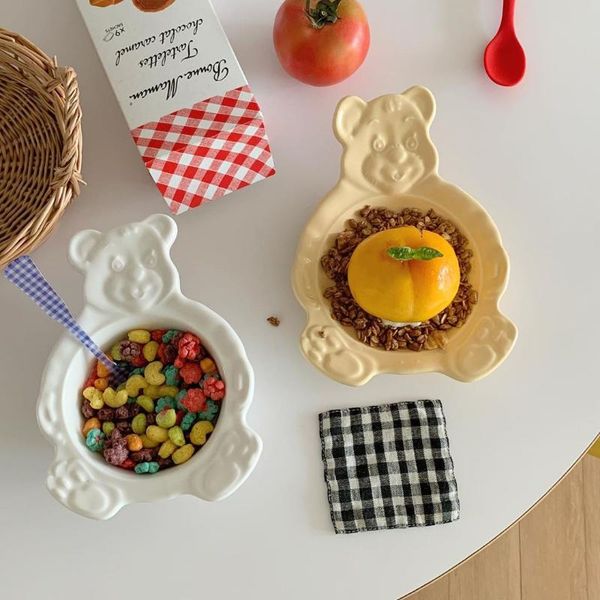 bowls ins cartoon bear bowl sweet dessert plate ceramic breakfast oat yogurt cereal fruit salad soup students children tableware
bowls ins cartoon bear bowl sweet dessert plate ceramic breakfast oat yogurt cereal fruit salad soup students children tableware