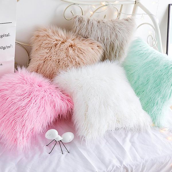cushion/decorative pillow 45x45cm soft fluffy plush fur cushion cover sofa mint green/pink/grey/white/coffee throw pillowcase warm lumbar
cushion/decorative pillow 45x45cm soft fluffy plush fur cushion cover sofa mint green/pink/grey/white/coffee throw pillowcase warm lumbar