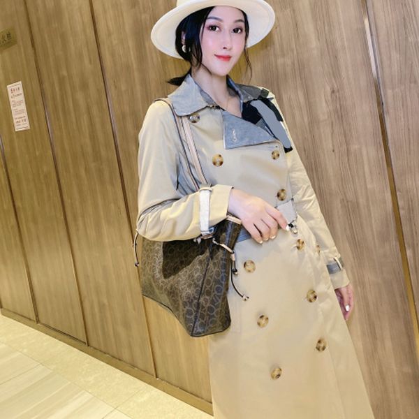 women's trench coats long classic windbreaker waterproof british new high-end english style autumn winter gabadian solid color k04, Tan;black
women's trench coats long classic windbreaker waterproof british new high-end english style autumn winter gabadian solid color k04, Tan;black