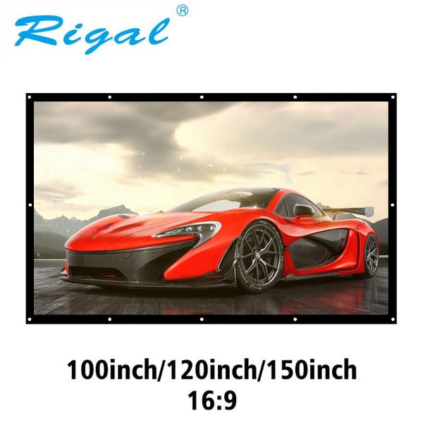 projection screens rigal portable 100 120 150 inch screen 3d hd wall mounted projector canvas 16:9 white home theater film
projection screens rigal portable 100 120 150 inch screen 3d hd wall mounted projector canvas 16:9 white home theater film