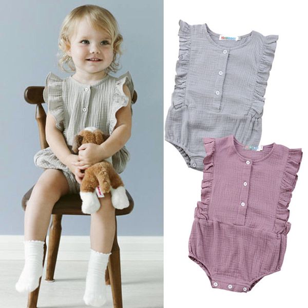new cotton newborn toddler infant baby girl sleeveless jumpsuit laciness bodysuit outfit clothes solid sunsuit 0-24m, White
new cotton newborn toddler infant baby girl sleeveless jumpsuit laciness bodysuit outfit clothes solid sunsuit 0-24m, White