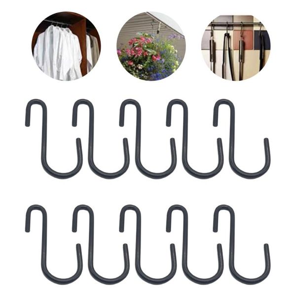 hooks & rails 10pcs/set black coating s shaped home storage utility metal hangers holder for hanging plant towel pan pot
hooks & rails 10pcs/set black coating s shaped home storage utility metal hangers holder for hanging plant towel pan pot
