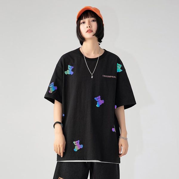 women's t-shirt oversized reflective graphic t shirt for girl 2021 summer fashion streetwear womens butterfly print cotton top, White
women's t-shirt oversized reflective graphic t shirt for girl 2021 summer fashion streetwear womens butterfly print cotton top, White