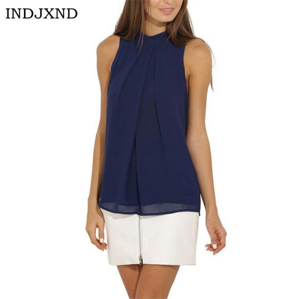 women's blouses & shirts sleeveless chiffon blouse shirt summer crinkle o-neck women casual tank blusa feminina fashion ladies, White
women's blouses & shirts sleeveless chiffon blouse shirt summer crinkle o-neck women casual tank blusa feminina fashion ladies, White